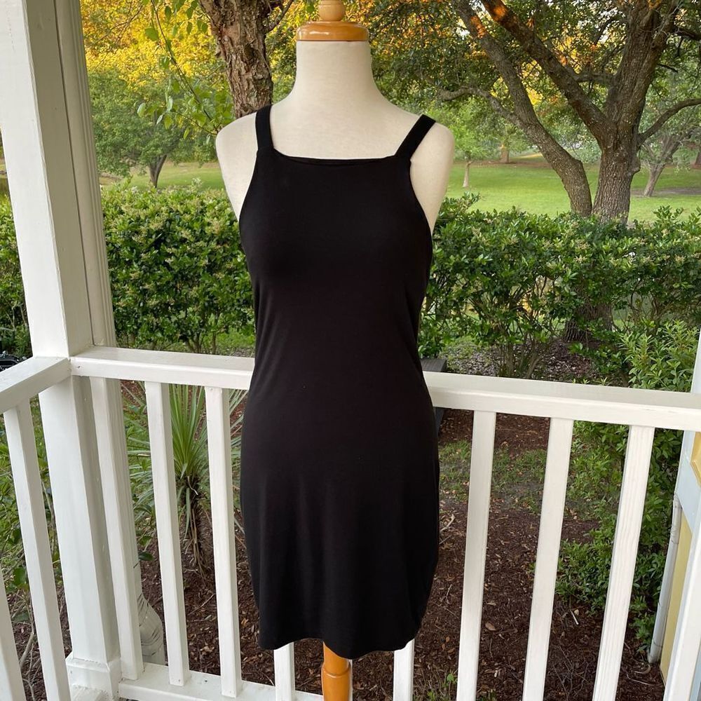 Marine Layer Black Halter Dress